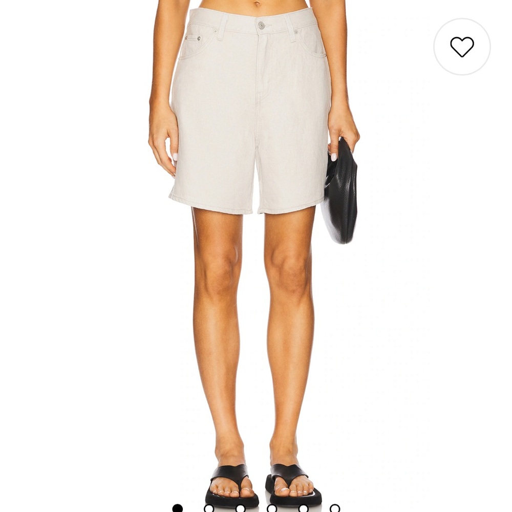 Levi High Baggy Short in Crystal Gray
